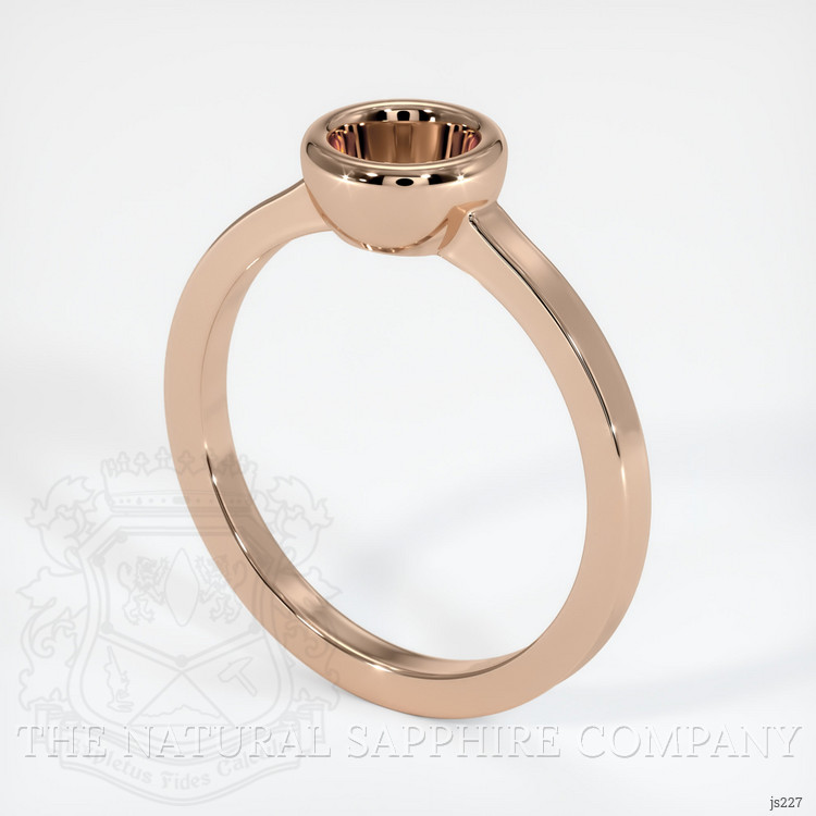 18K Rose Gold Men's Ring Setting