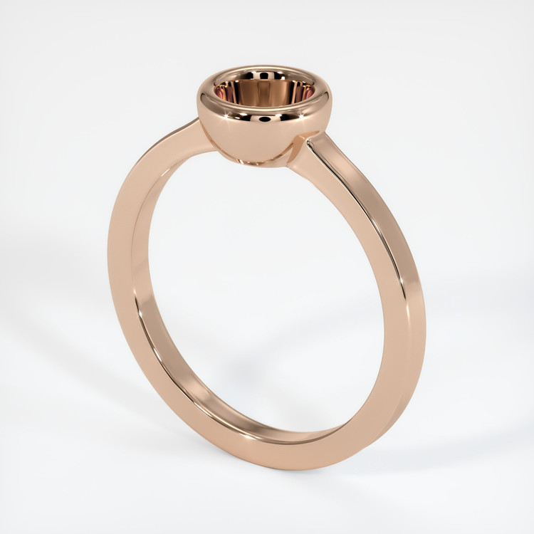 18K Rose Gold Men's Ring Setting