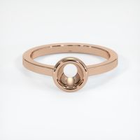 18K Rose Gold Men's Ring Setting Image