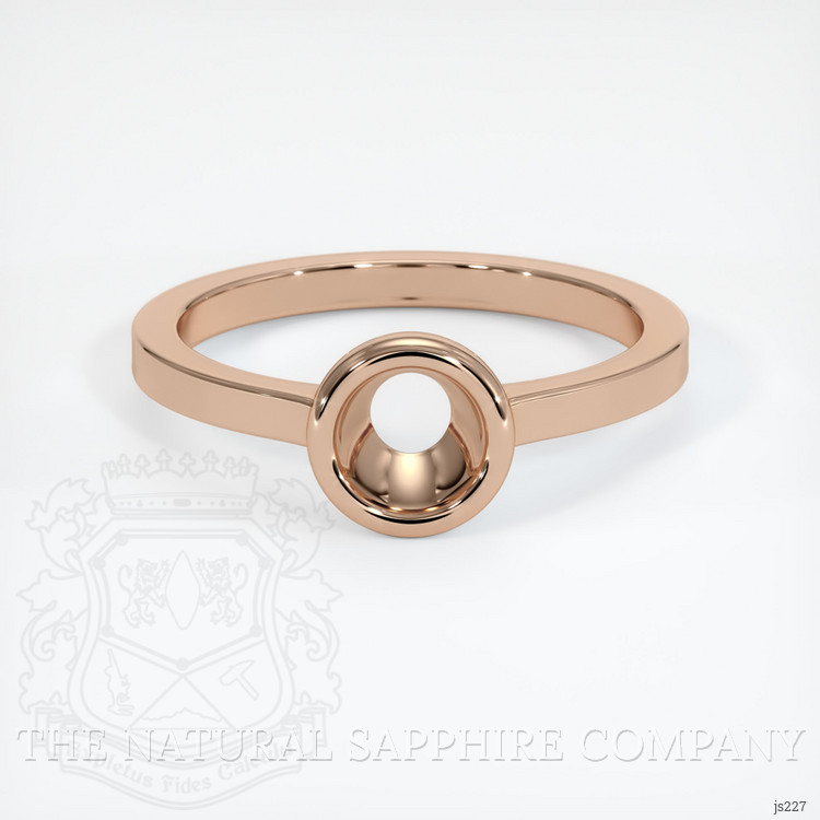 18K Rose Gold Men's Ring Setting