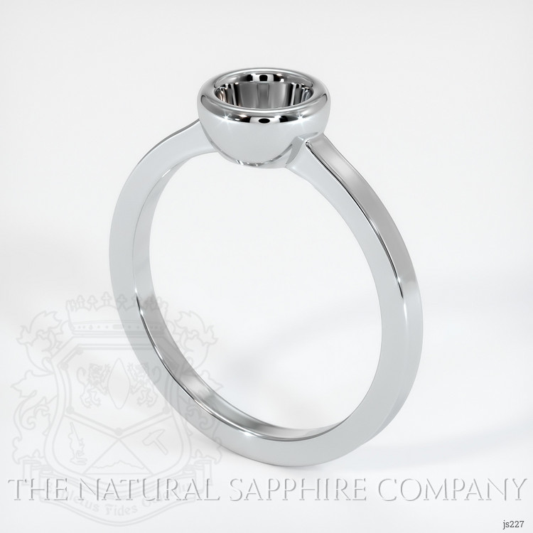 14K White Gold Men's Ring Setting