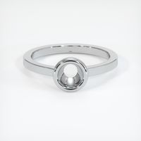 14K White Gold Men's Ring Setting Image