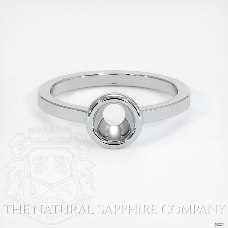 14K White Gold Men's Ring Setting