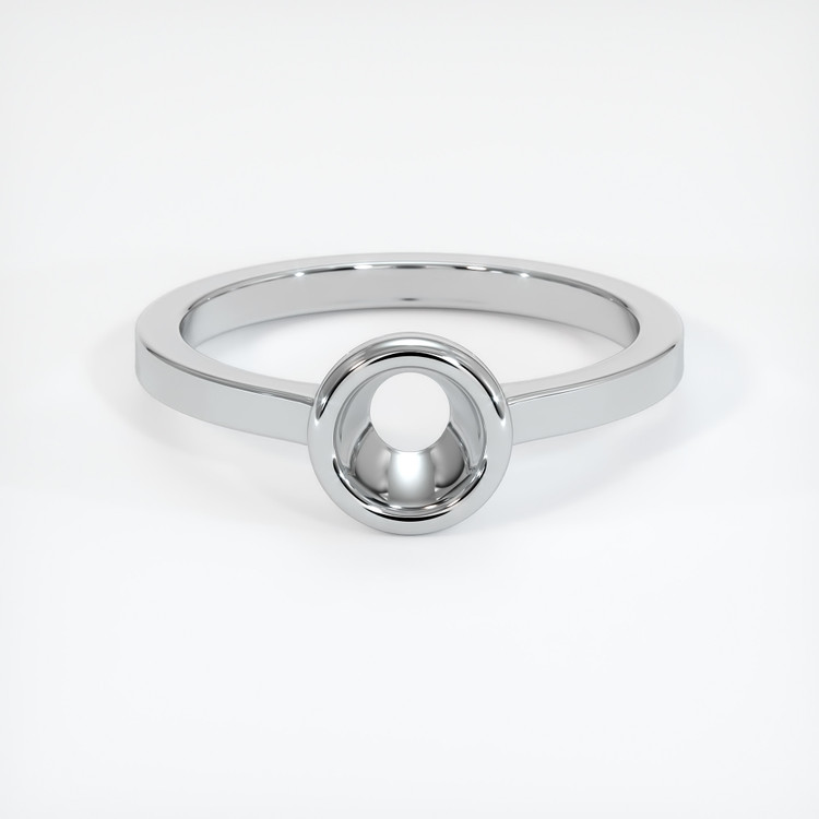 14K White Gold Men's Ring Setting