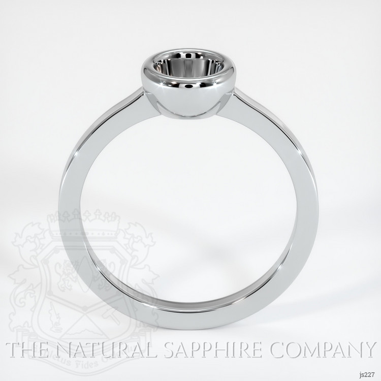 14K White Gold Men's Ring Setting