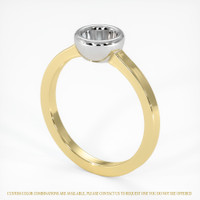 14K White & Yellow Men's Ring Setting Video