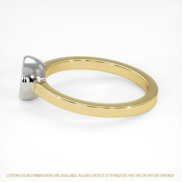 14K White & Yellow Men's Ring Setting