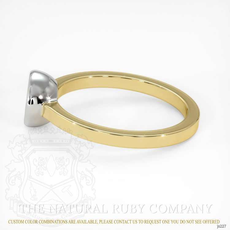 14K White & Yellow Men's Ring Setting
