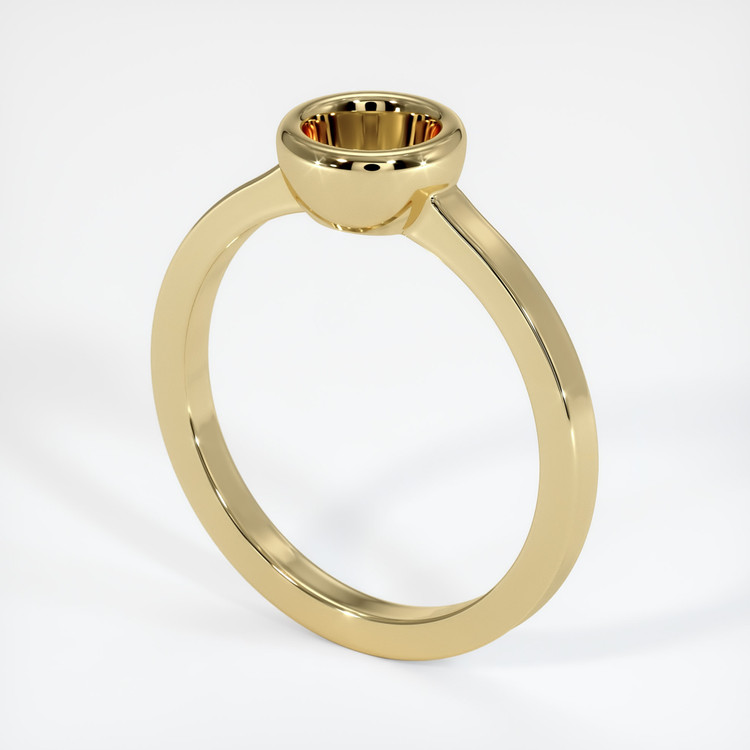 14K Yellow Gold Men's Ring Setting