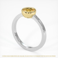 18K Yellow & White Men's Ring Setting Video
