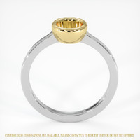 18K Yellow & White Men's Ring Setting Image
