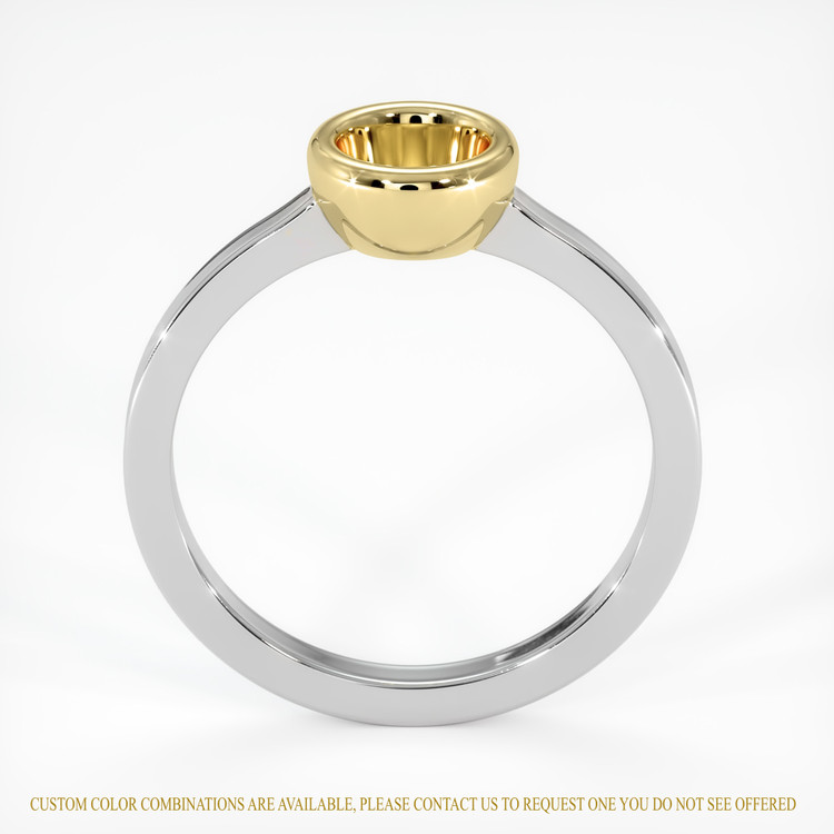 18K Yellow & White Men's Ring Setting