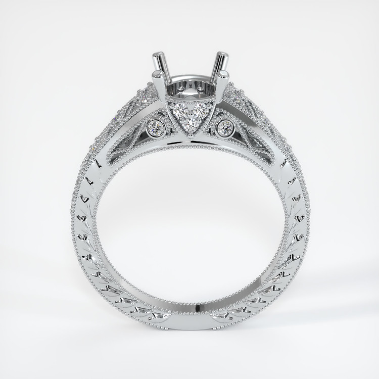 Platinum 950 Antique Style Ring Setting