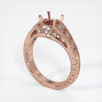 14K Rose Gold Antique Style Ring Setting Video
