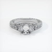 10K White Gold Antique Style Ring Setting Image