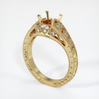 14K Yellow Gold Antique Style Ring Setting Video
