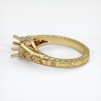 14K Yellow Gold Antique Style Ring Setting Image
