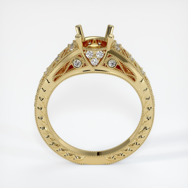 14K Yellow Gold Antique Style Ring Setting