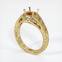18K Yellow Gold Antique Style Ring Setting Video