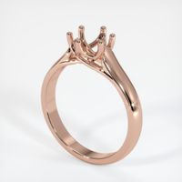14K Rose Gold Solitaire Ring Setting Video