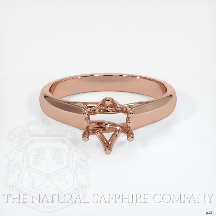 14K Rose Gold Solitaire Ring Setting