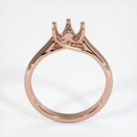 14K Rose Gold Solitaire Ring Setting Image