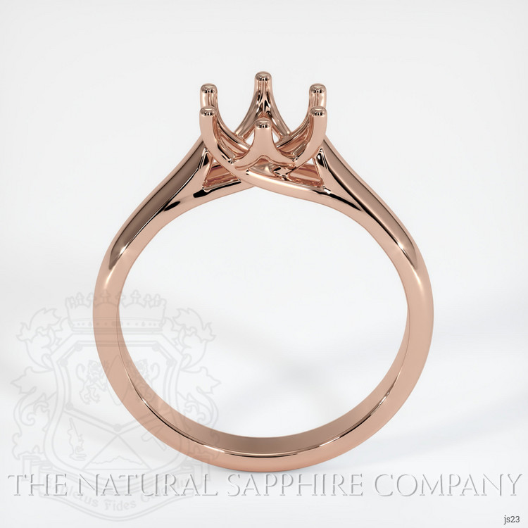 14K Rose Gold Solitaire Ring Setting