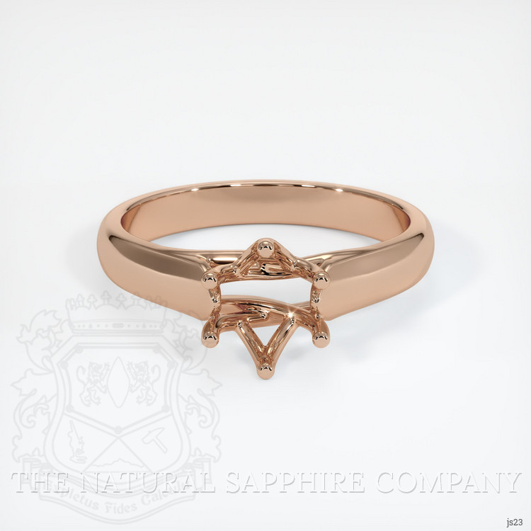 18K Rose Gold Solitaire Ring Setting