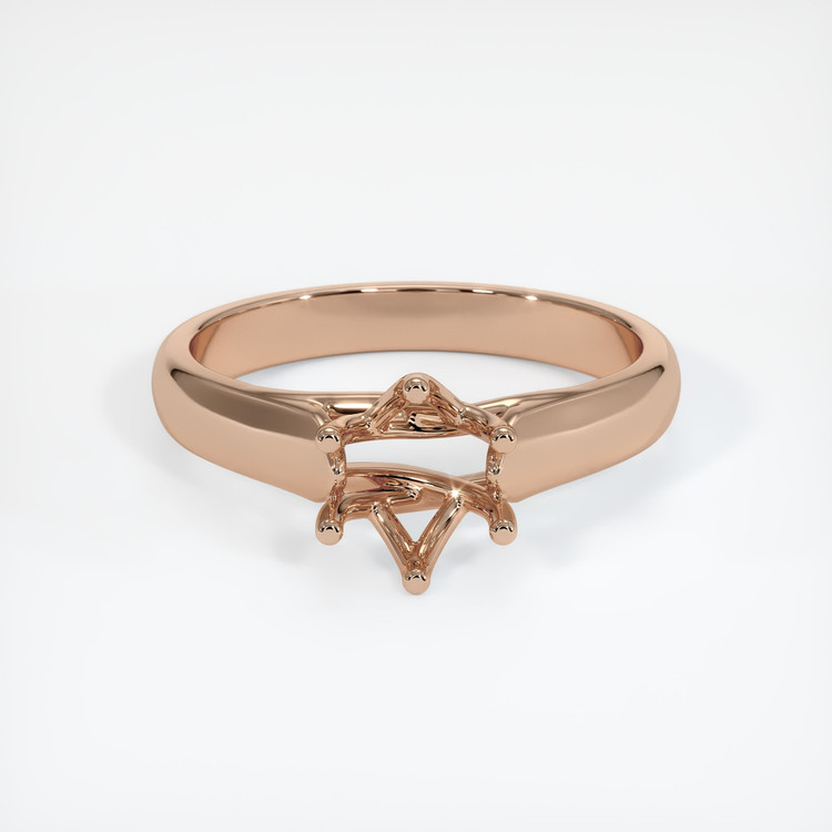 18K Rose Gold Solitaire Ring Setting