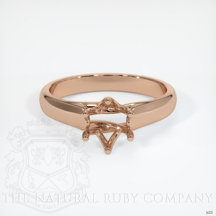18K Rose Gold Solitaire Ring Setting
