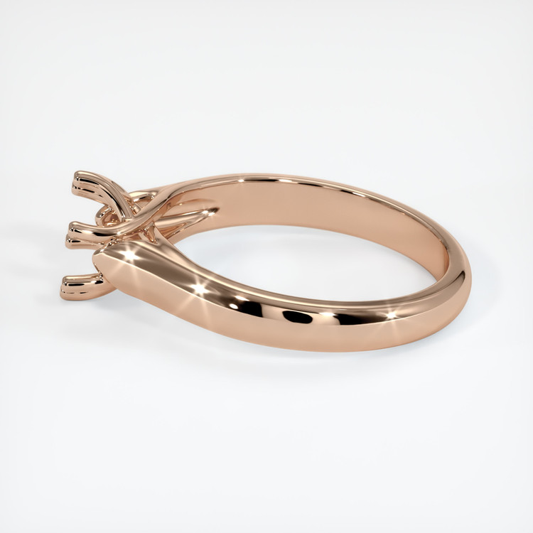18K Rose Gold Solitaire Ring Setting