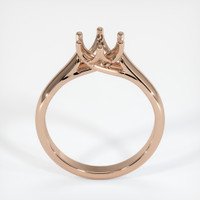 18K Rose Gold Solitaire Ring Setting Image