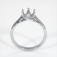 10K White Gold Solitaire Ring Setting Image
