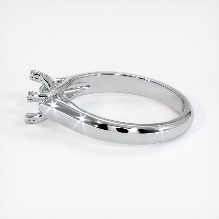 14K White Gold Solitaire Ring Setting
