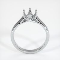 14K White Gold Solitaire Ring Setting Image