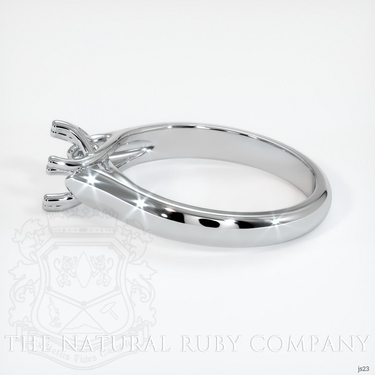 18K White Gold Solitaire Ring Setting