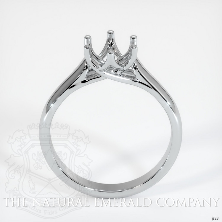 18K White Gold Solitaire Ring Setting