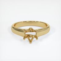 14K Yellow Gold Solitaire Ring Setting Image