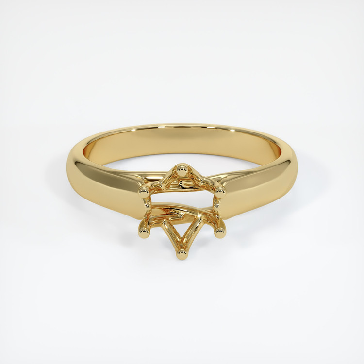 14K Yellow Gold Solitaire Ring Setting