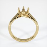 14K Yellow Gold Solitaire Ring Setting Image