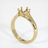 18K Yellow Gold Solitaire Ring Setting Video