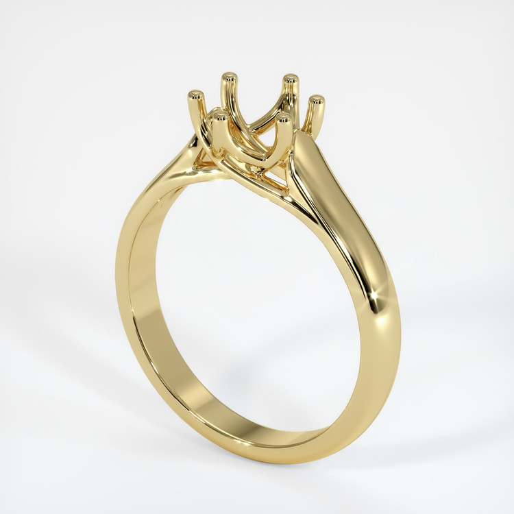 18K Yellow Gold Solitaire Ring Setting