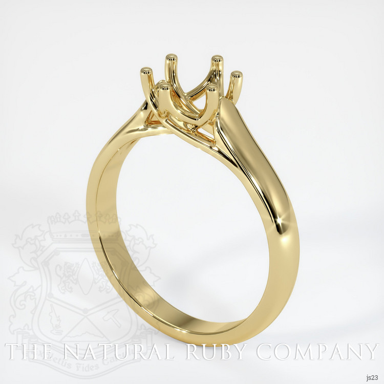 18K Yellow Gold Solitaire Ring Setting