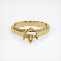 18K Yellow Gold Solitaire Ring Setting Image
