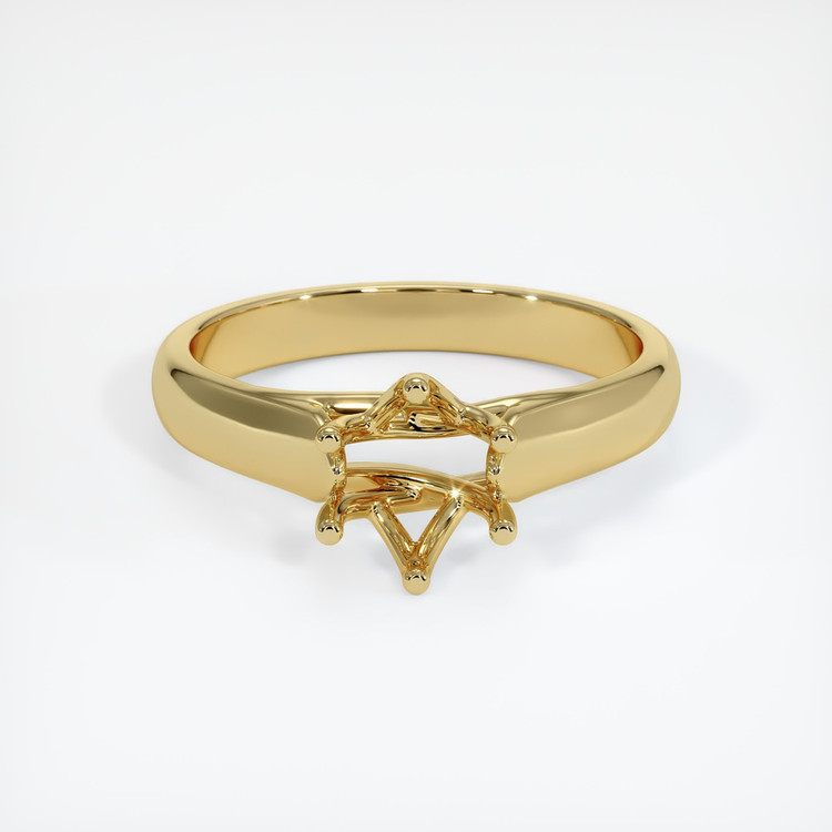 18K Yellow Gold Solitaire Ring Setting