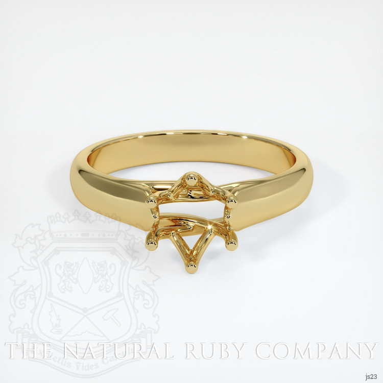 18K Yellow Gold Solitaire Ring Setting