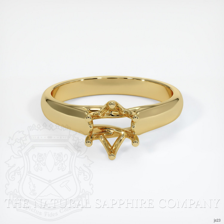 18K Yellow Gold Solitaire Ring Setting