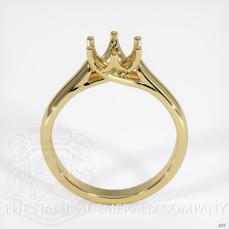 18K Yellow Gold Solitaire Ring Setting