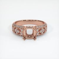 14K Rose Gold Antique Style Ring Setting Image