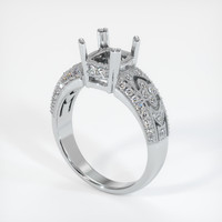 10K White Gold Antique Style Ring Setting Video